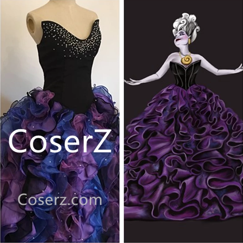 Princess Little Mermaid Ursula Costume, Plus Size Ursula Costume Adult For Women 3 Princess Little Mermaid Ursula Costume, Plus Size Ursula Costume Adult For Women