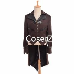 Coserz Promotion Steampunk Cosplay Costume，Victorian Vintage Aviator Cosplay Swallow-tailed Coat