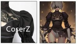 Coserz Nier Automata 2B Cosplay Costume Yorha Disguise Costume Dress