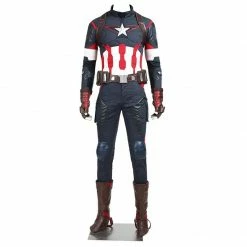 Comic Avengers: Age Of Ultron Captain America Steve Rogers Cosplay Costume Deluxe