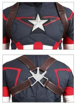 Comic Avengers: Age Of Ultron Captain America Steve Rogers Cosplay Costume Deluxe 15 Comic Avengers: Age Of Ultron Captain America Steve Rogers Cosplay Costume Deluxe