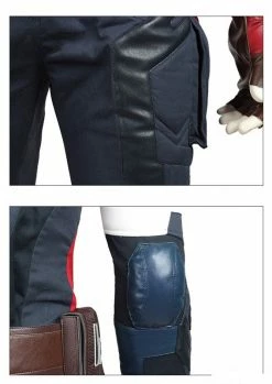 Comic Avengers: Age Of Ultron Captain America Steve Rogers Cosplay Costume Deluxe 17 Comic Avengers: Age Of Ultron Captain America Steve Rogers Cosplay Costume Deluxe