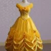 Princess Custom Beauty And The Beast Belle Dress, Belle Cosplay Costume, Belle Dresses