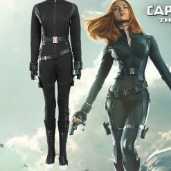 Comic Captain America 2 Natasha Romanoff Black Widow Cosplay Costume