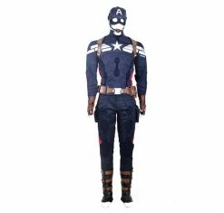 Comic Deluxe Captain America 2 Steve Rogers Cosplay Costume