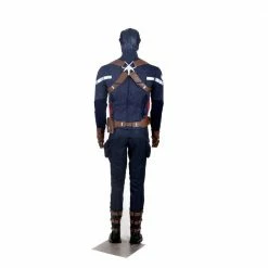 Comic Deluxe Captain America 2 Steve Rogers Cosplay Costume