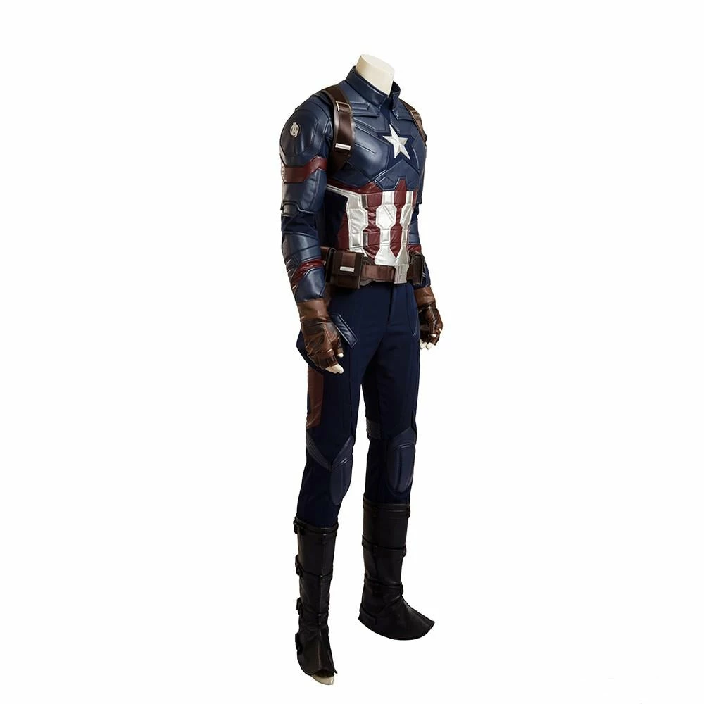 Comic Captain America 3 Civil War Captain America Cosplay Costume Deluxe 4 Comic Captain America 3 Civil War Captain America Cosplay Costume Deluxe