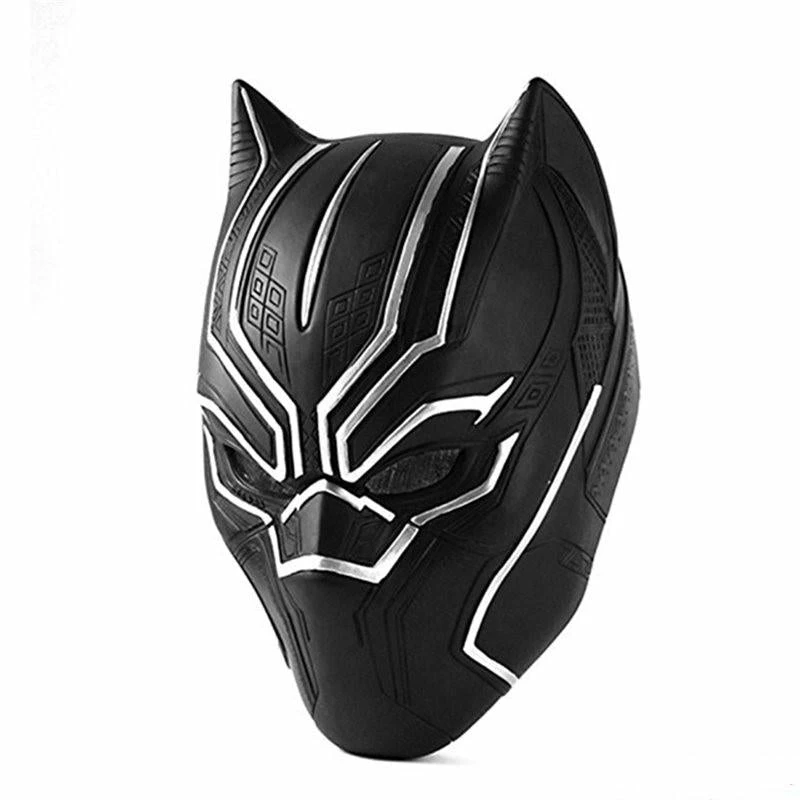 Comic Captain America Civil War Black Panther Latex Mask Halloween Cosplay Helmet 5 Comic Captain America Civil War Black Panther Latex Mask Halloween Cosplay Helmet