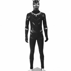 Comic Captain America Civil War Black Panther Costume T'Challa Cosplay Costume