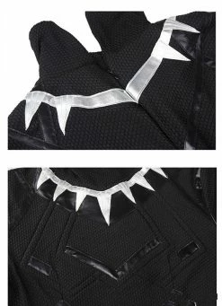 Comic Captain America Civil War Black Panther Costume T'Challa Cosplay Costume