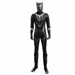 Comic Captain America Civil War Black Panther Cosplay Costume Deluxe