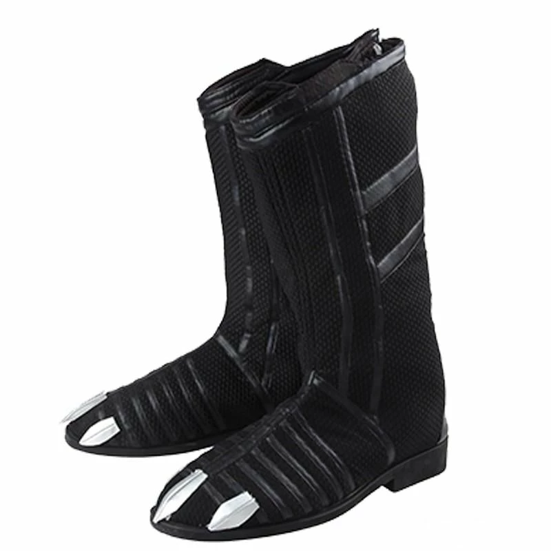 Comic Captain America Civil War Black Panther T'Challa Cosplay Costume With Boots 10 Comic Captain America Civil War Black Panther T'Challa Cosplay Costume With Boots