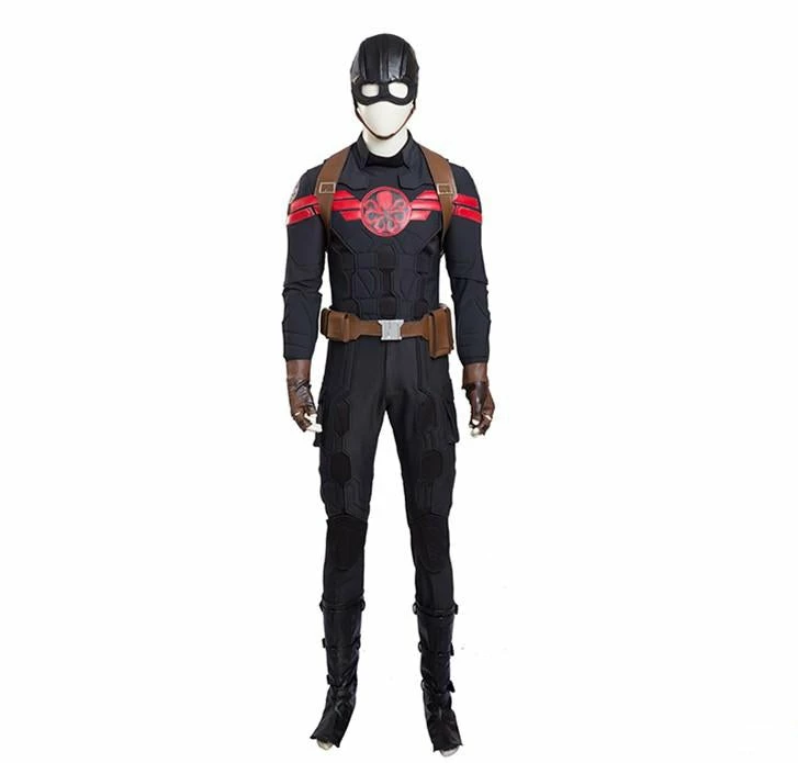 Comic Captain America Hydra Agent Cosplay Costume Full Set 8 Comic Captain America Hydra Agent Cosplay Costume Full Set