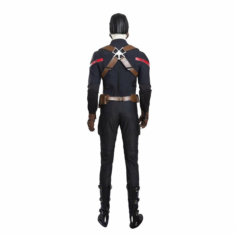 Comic Captain America Hydra Agent Cosplay Costume Full Set 4 Comic Captain America Hydra Agent Cosplay Costume Full Set