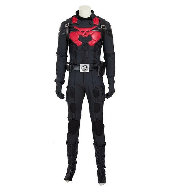Comic Captain America Hydra Agent Cosplay Costume Full Set 4 Comic Captain America Hydra Agent Cosplay Costume Full Set