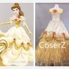 Princess Custom Belle Dress, Beauty And The Beast Belle Cosplay Costume Halloween Costume