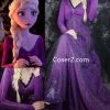 Princess Frozen 2 Elsa Red Dress, Frozen 2 Elsa Purple Dress For Adult