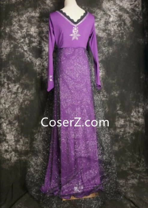 Princess Frozen 2 Elsa Red Dress, Frozen 2 Elsa Purple Dress For Adult 7 Princess Frozen 2 Elsa Red Dress, Frozen 2 Elsa Purple Dress For Adult