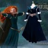 Princess Brave Costume, Merida Costume, Merida Dress With Black Cape