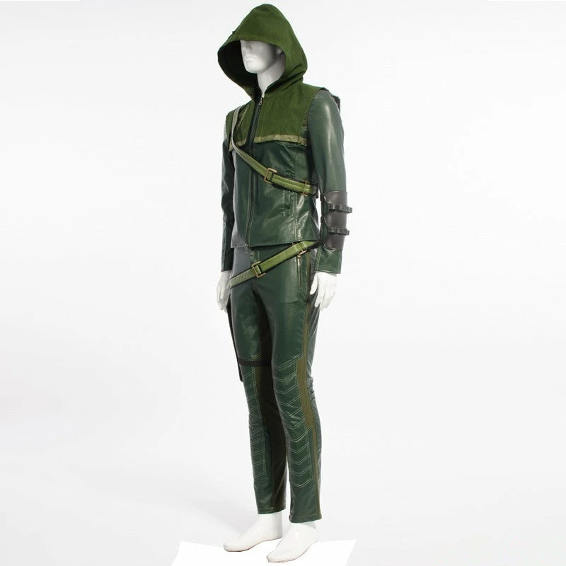 Comic Green Arrow Oliver Queen Arrow Cosplay Costume 4 Comic Green Arrow Oliver Queen Arrow Cosplay Costume