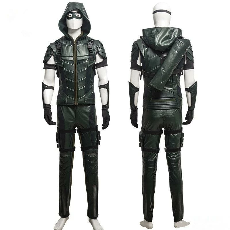 Comic Green Arrow Season 4 Oliver Queen Cosplay Costume Deluxe Outfit 4 Comic Green Arrow Season 4 Oliver Queen Cosplay Costume Deluxe Outfit