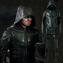 Comic Green Arrow Season 5 Oliver Queen Arrow Cosplay Costume