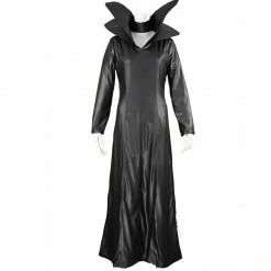Princess Maleficent Costume Angelina Jolie Black Witch Cloak Dress Cosplay Costume