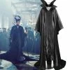 Princess Maleficent Costume Angelina Jolie Black Witch Cloak Dress Cosplay Costume