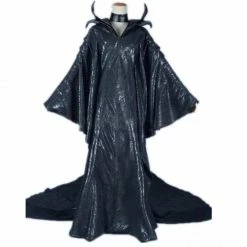 Princess Maleficent Cosplay Costume Black Witch Dress Cosplay