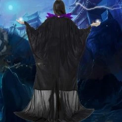 Princess Maleficent Black Witch Cosplay Dress Costumes