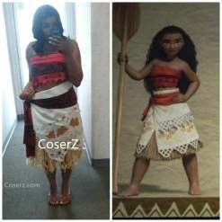 Princess Moana Costume, Moana Cosplay Dress