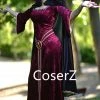 Coserz Promotion Tangled Mother Gothel Costume,Mother Gothel Cosplay Dress With Cape