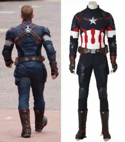 Comic The Avengers Age Of Ultron Steve Rogers Captain America Cosplay Costume