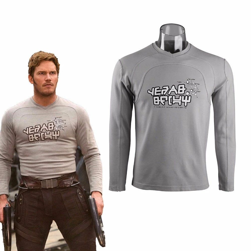 Movie/TV Guardians Of The Galaxy 2 Star Lord T Shirt Peter Jason Quill Shirt 3 Movie/TV Guardians Of The Galaxy 2 Star Lord T Shirt Peter Jason Quill Shirt