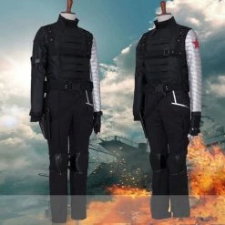 Comic Winter Soldier Bucky Barnes Cosplay